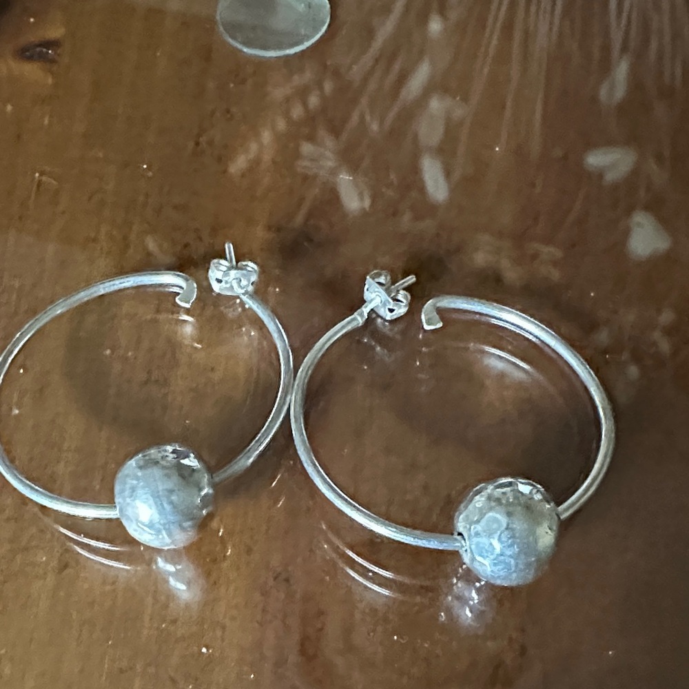 Chic Silver Hoop Earrings